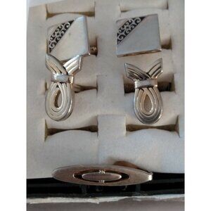 Vintage Swank Cuff Links (2 sets) plus One Swank Brushed Gold Tie Clip